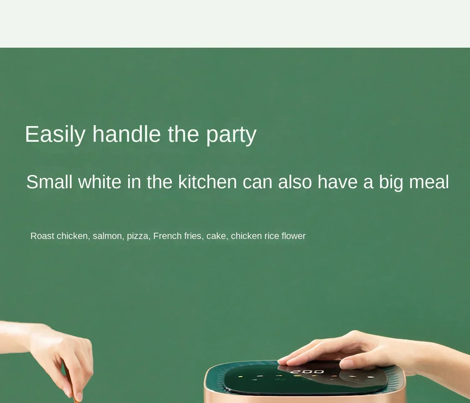 220V AUX Air Fryer and Oven Combo: Multifunctional, Fully Automatic, No Oil Technology, Easy-to-clean FC