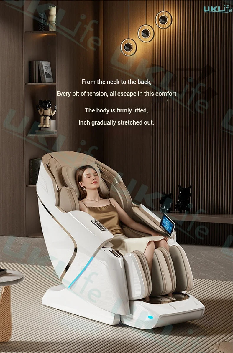 3 Year Warranty Dual-core 4D SL-Track Zero Gravity full body Massage Chair Home 3D Thai Stretch Electric leg lift Massage Sofa