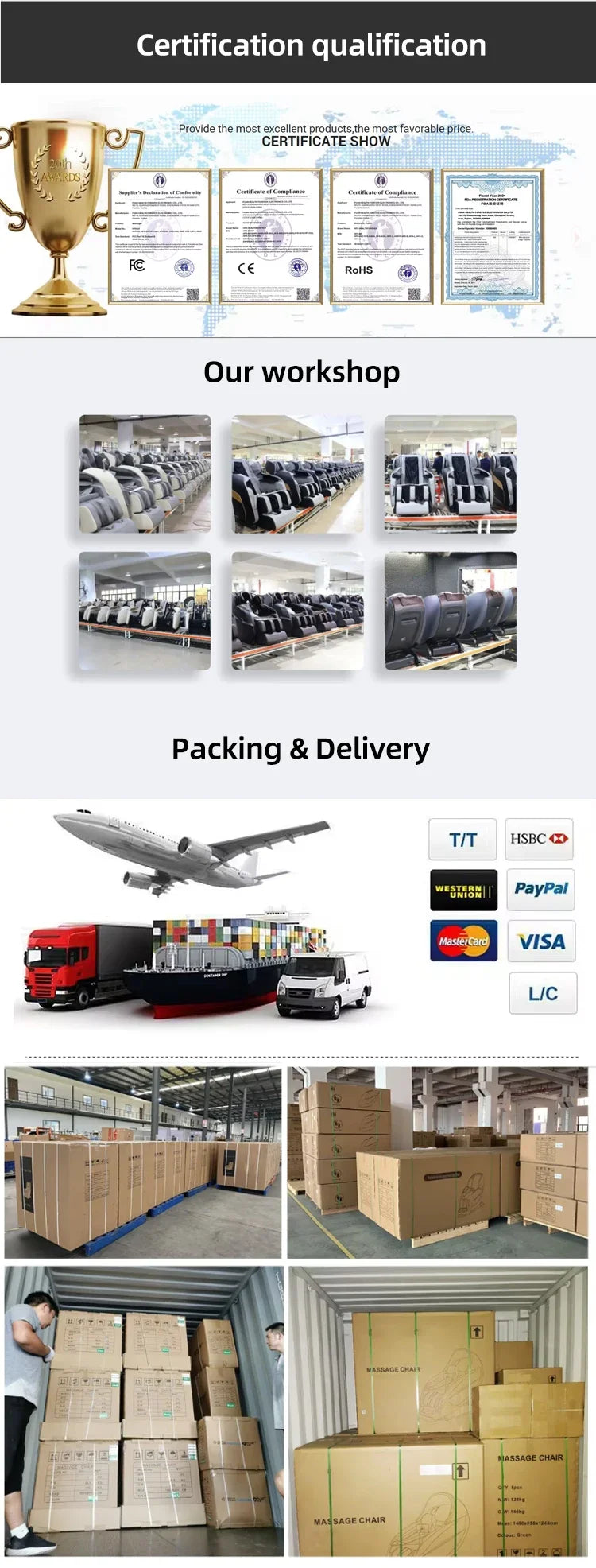 3 Year Warranty Dual-core 4D SL-Track Zero Gravity full body Massage Chair Home 3D Thai Stretch Electric leg lift Massage Sofa