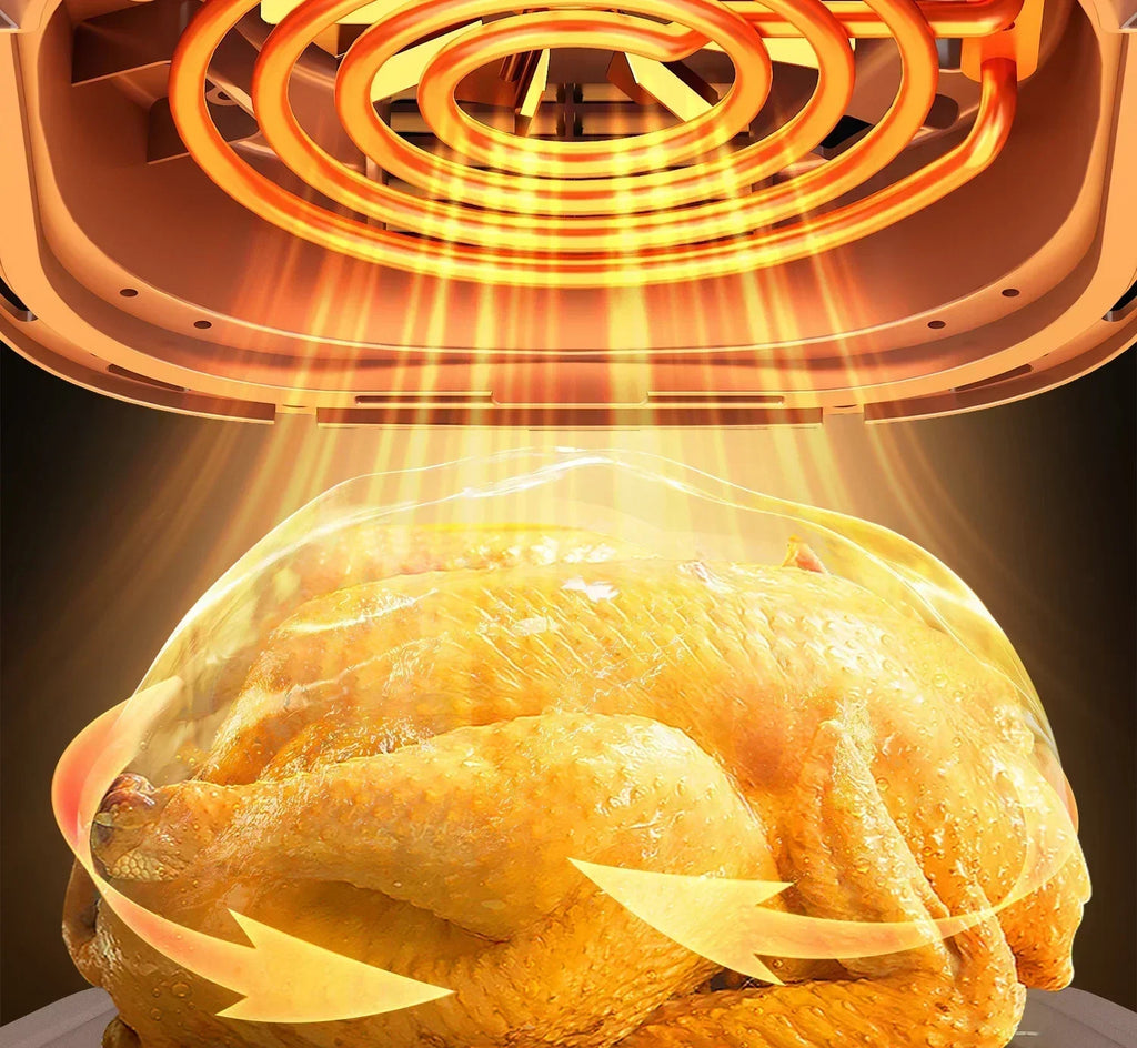 220V AUX Air Fryer and Oven Combo: Multifunctional, Fully Automatic, No Oil Technology, Easy-to-clean FC